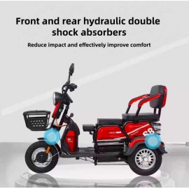New Electric Tricycle For Household Use, Small Elderly Electric Scooter, Elderly Commuting Car, Women Picking Up And Dropping Off Children Electric Tricycle