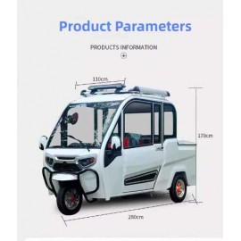  Electric Tricycle, Fully Enclosed, Adult, Household, With Shed, Passenger And Freight, Picking Up Children, National Standard, Elderly, Commuting, Electric Scooter