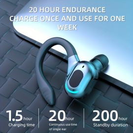 Wireless Mini Earphones Earplug Type Sports Ultra-Long Standby Hifi Sound Quality Waterproof Wireless 5.2