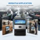 Ice Maker Machine 440lbs Daily Output, Freestanding Self-Contained Ice Maker with 77lbs Storage Bin, LCD Display Panel with Connection Hoses & Scoop for Home Bar or Office Use