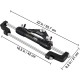 Hydraulic Steering Cylinder 300 - Front Mount Outboard Marine Steering Kit for Center Console, Bass & Offshore Fishing Boats - Corrosion-Resistant Aluminum Alloy, Built-In Two-Way Lock, ORB Fitting - Ideal for Hydraulic Steering System Without Hose & Helm