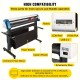 Vinyl Cutter 53 Inch Vinyl Cutter Machine Semi-Automatic DIY Vinyl Printer Cutter Machine Manual Positioning Sign Cutting With Floor Stand Signmaster Software